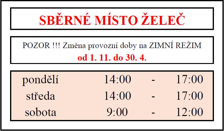 sběrné místo zima