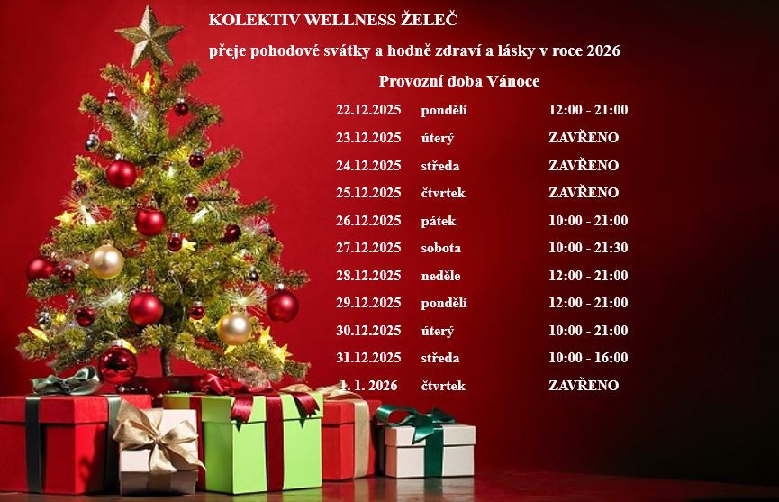 vánoce wellness