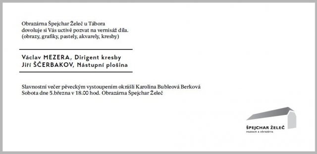 Vernisáž díla Václava Mezery a Jiřího Ščerbakova