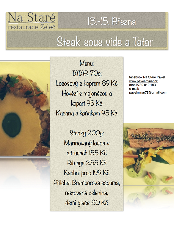 Steak sous vide a Tatar