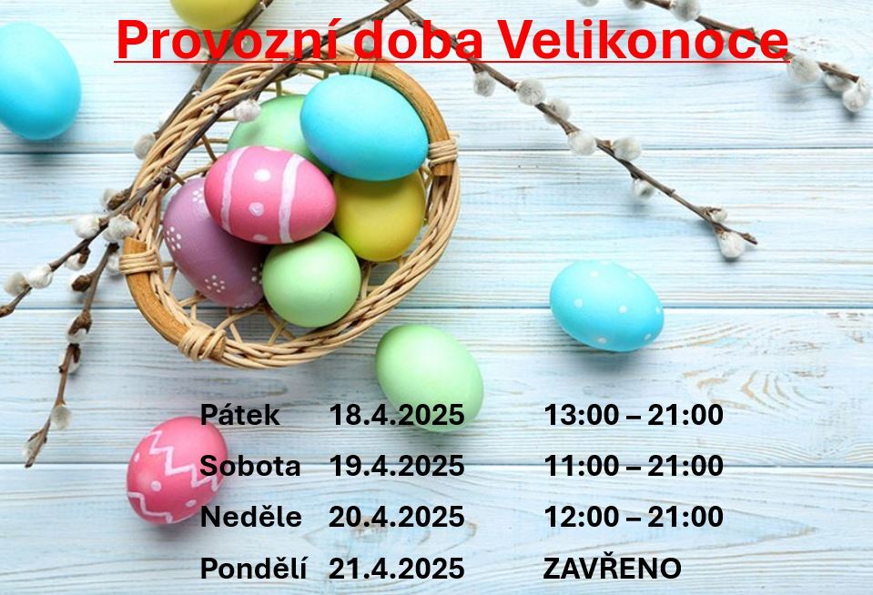 Provozní doba Velikonoce